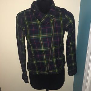 A plaid jacket